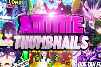 create eye catching anime thumbnails for your channel