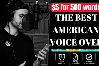 do a warm, deep, mature, rich, smooth, american accent, english, male voiceover