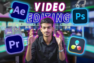 do creative video editing for youtube, social media creators