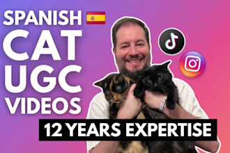 create cat ugc video for instagram or tik tok in spanish