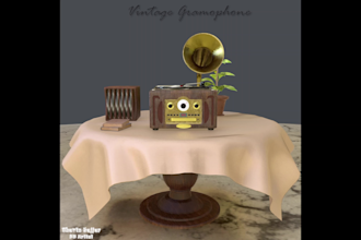 do high quality 3d prop modeling for games, animation