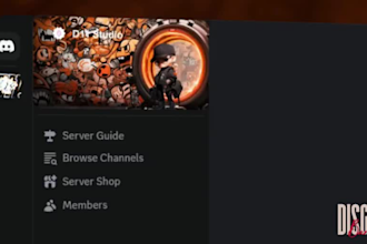 design animated discord logo and banner