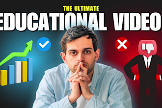 create an educational video with stock footage for youtube