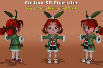 model and texture your 3d characters