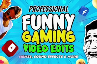 professional funny gaming video editing