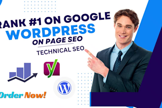 optimize wordpress onpage seo with rankmath,yoast and technical optimization