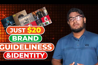 create a brand identity, brand guidelines  without ai for you