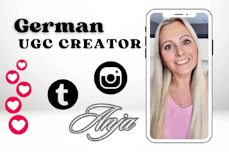 create german ugc tiktok or reels in german