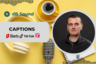 edit tiktok, reels, shorts with sync animated captions