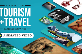 produce your animated tourism travel promotional video