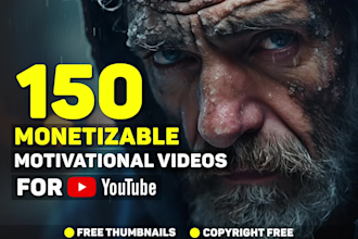 create monetizable motivational videos for youtube channel
