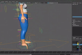 professional rig 3d character in maya and blender