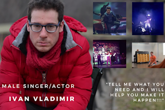 be your musical theater male vocalist in english or spanish