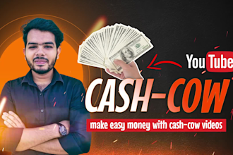create cash cow or faceless youtube videos
