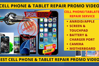 make phone repair and tablet or iphone repair promo ads