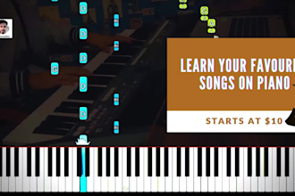 make synthesia piano tutorial, midi or sheet