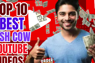 do automated cash cow, youtube faceless video, spanish, english video editing