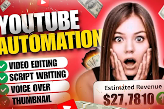 create complete faceless youtube videos with voiceover, music, and subtitles