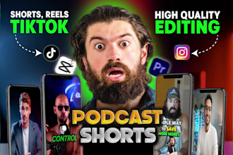 edit your podcast into short form video clips