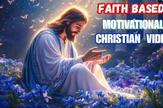 create faith based motivational videos for youtube or social media