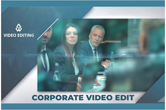 do professional video editing for corporate videos