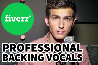 sing top quality male backing vocal harmonies on your song