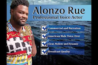 record a high quality american male commercial or narration