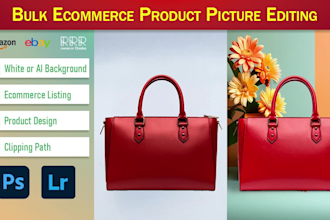 do bulk ecommerce product picture editing white background lightroom