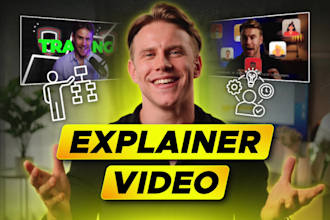 create an outstanding british male spokesperson video