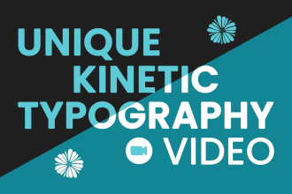 do create kinetic typography, text animation with motion graphic video