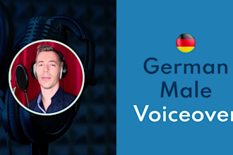 provide a german male voice over