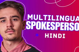 produce engaging content as a spokesperson video or ugc video in hindi
