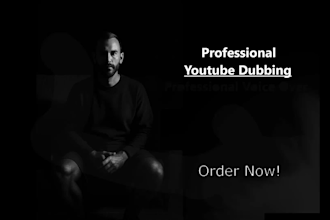 dub your videos in german or english male voice