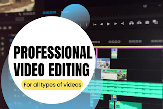 edit your raw footage into documentaries, films, corporate, weddings, promos etc