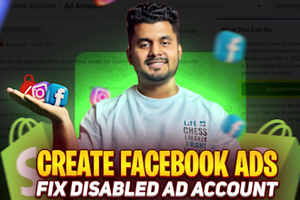 create facebook ads, fix ad account