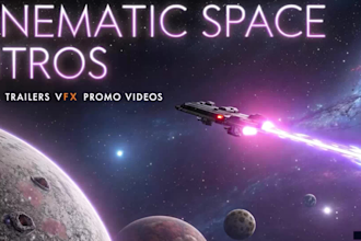 create ai powered cinematic futuristic space intros, trailer