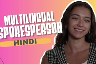 engage audiences as a spokesperson video or ugc video creator in hindi