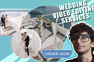 wedding video editing with cinematic storytelling