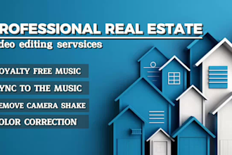 do professional real estate video editing