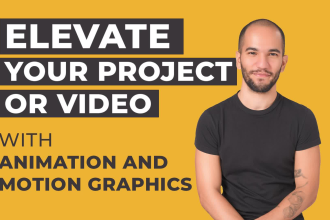 do animation and motion graphics for your project or product