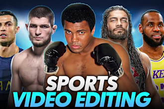 edit high quality ufc, boxing, football youtube videos