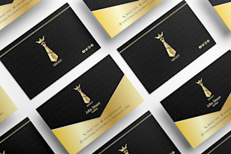 design 3 luxury business cards within 24 hrs