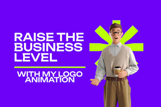 create a 2d custom logo animation