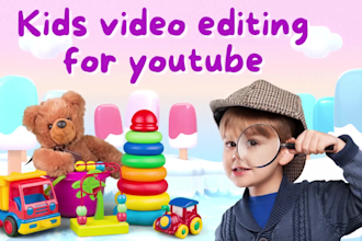 do high level editing for kids youtube videos professionally
