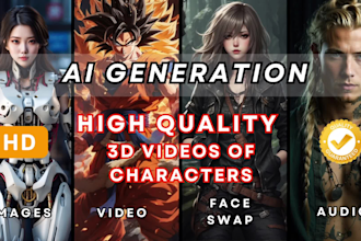 create true 3d video with ai, swap face add audible