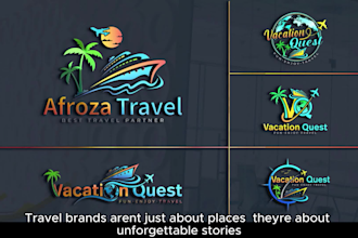 do travel agency hotel resort vacation adventure photography logo design