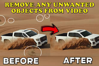 remove anything object, person, or text from the video