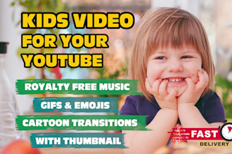 be your professional kids youtube video editor