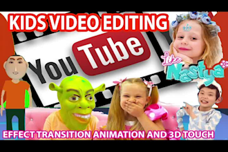 do kids video professionally editing youtube videos children