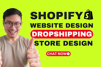 design and develop shopify dropshipping store